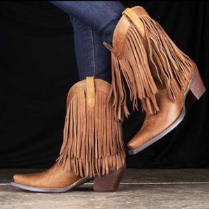 Ariat Gold Rush Fringe Cowboy Boot